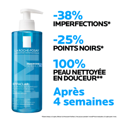 LA ROCHE POSAY - Effaclar gel moussant purifiant peaux