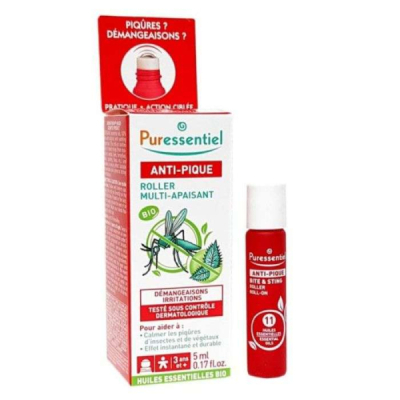 PURESSENTIEL - Anti pique roller apaisant 11 huiles
