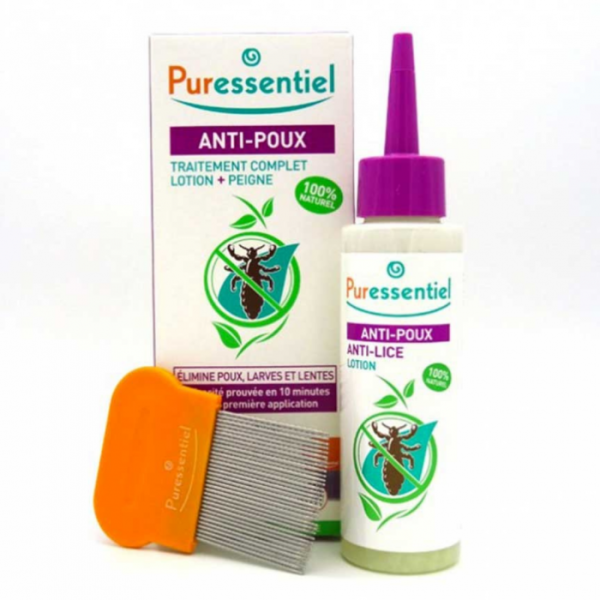 PURESSENTIEL - Anti poux lotion 100 ml + peigne