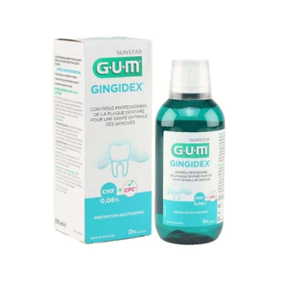 GUM - Bain de bouche gingidex 0.06 chx 300 ml | UNIKA