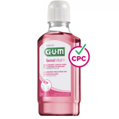 GUM - Bain de bouche sensivital + 300 ml ref 6081 | UNIKA