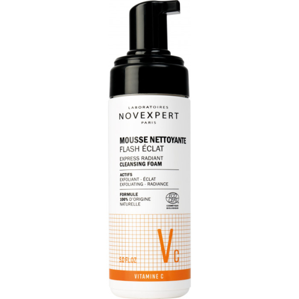 NOVEXPERT - Flash eclat mousse nettoyante 150 ml