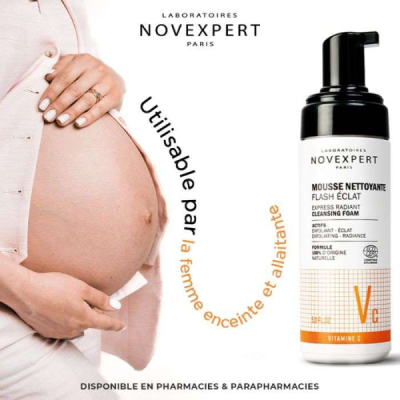 NOVEXPERT - Flash eclat mousse nettoyante 150 ml | UNIKA
