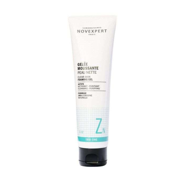 NOVEXPERT - Gelee moussante peau nette trio zinc 150 ml