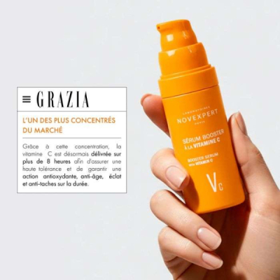 NOVEXPERT - Serum booster a la vitamine c30% 30 ml | UNIKA