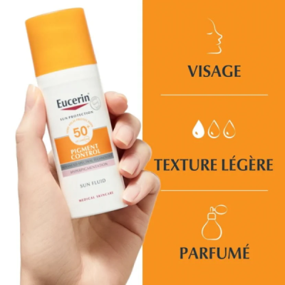 EUCERIN - Sun fluide pigment control 50 ml spf 50 | UNIKA