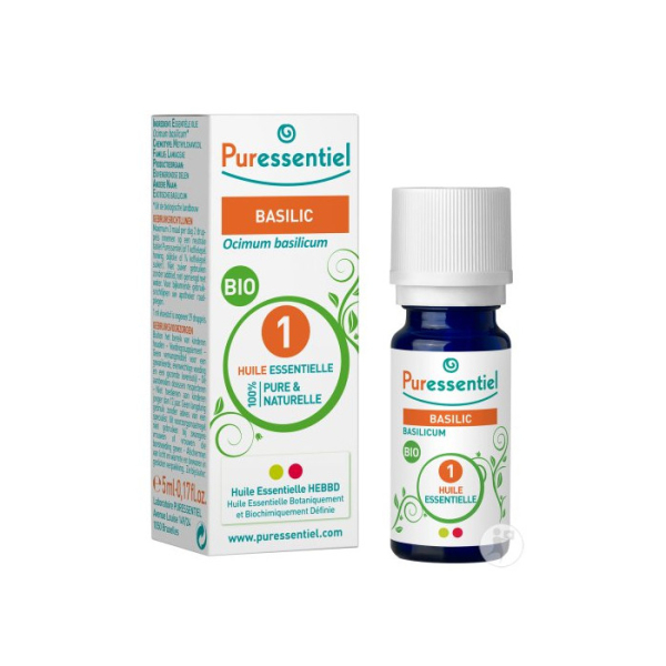PURESSENTIEL - Huile essentielle basilic bio 5 ml