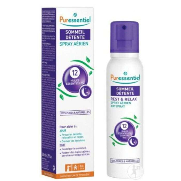 PURESSENTIEL - Spray aerien sommeil detente 200ml 12 huiles essentielles