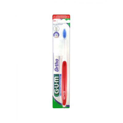 GUM - Brosse a dents orthodontie ref 124 | UNIKA