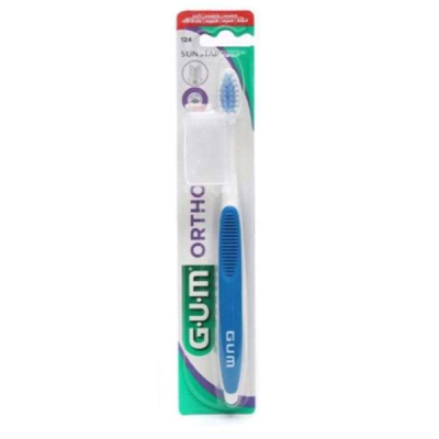 GUM - Brosse a dents orthodontie ref 124 | UNIKA