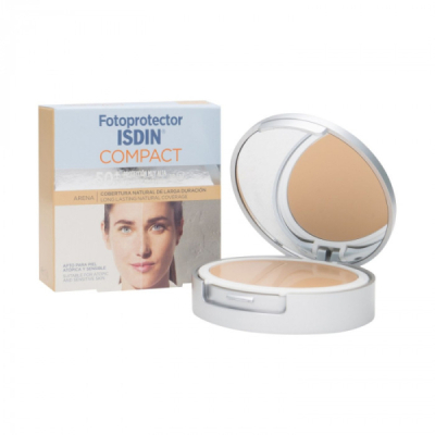 ISDIN - Fotoprotector compact arena spf 50+ 10 g | UNIKA