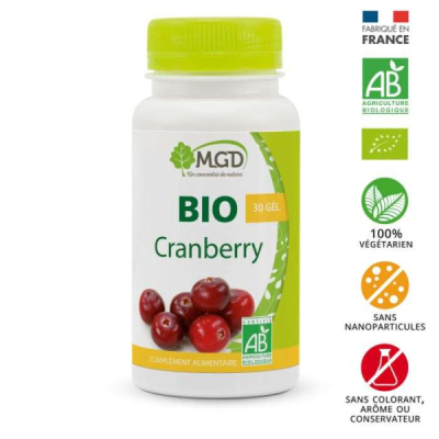 MGD NATURE - Cranberry bio 30 gelules | UNIKA