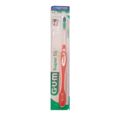 GUM - Brosse a dents super tip medium ref 463 | UNIKA