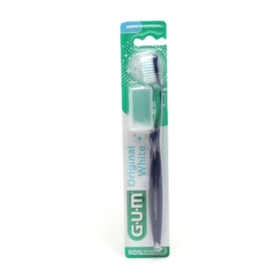 GUM - Brosse a dents original white souple compacte ref 561