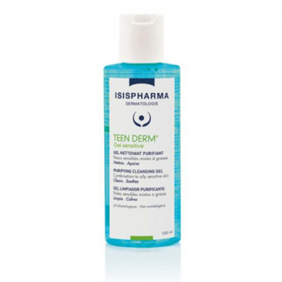 ISISPHARMA - Teen derm gel nettoyant sensitive 100ml | UNIKA