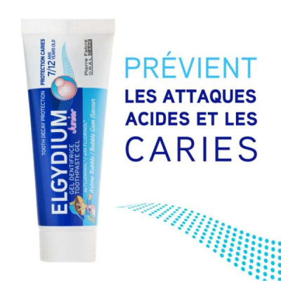 ELGYDIUM - Dentifrice junior 7-12 ans 50 ml | UNIKA