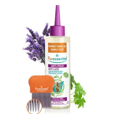 PURESSENTIEL - Anti poux lotion traitante 200 ml + peigne