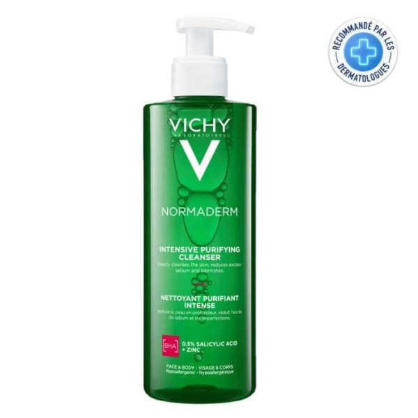 VICHY - Normaderm gel purifiant intense peau grasse et acneique 400 ml