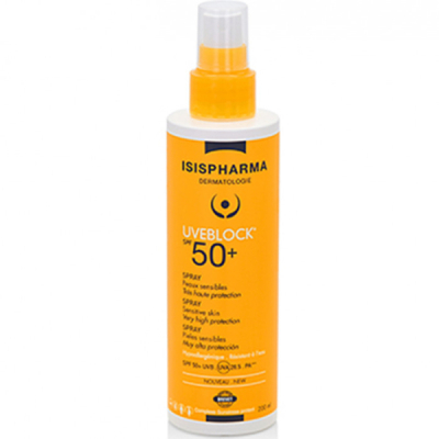 ISISPHARMA - Uveblock spray peaux sensibles spf 50 - 200 ml