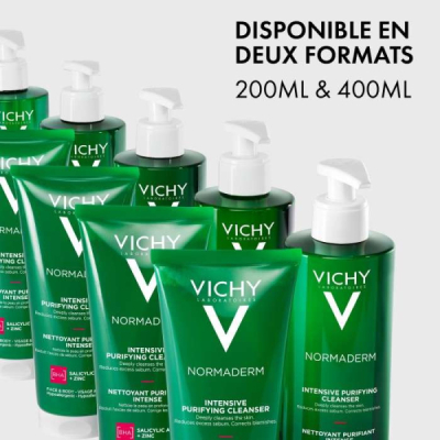VICHY - Normaderm gel purifiant intense peau grasse et 400 ml
