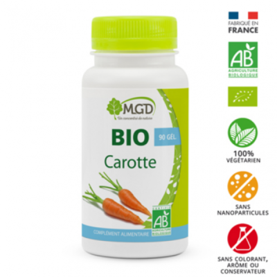 MGD NATURE - Bio carotte 90 gelules | UNIKA