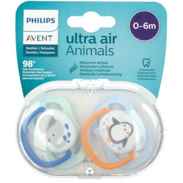 AVENT - Ultra air animals boy 0-6 mois