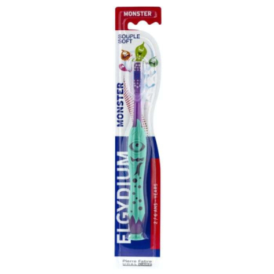 ELGYDIUM - Brosse a dents monster souple 2-6 ans | UNIKA