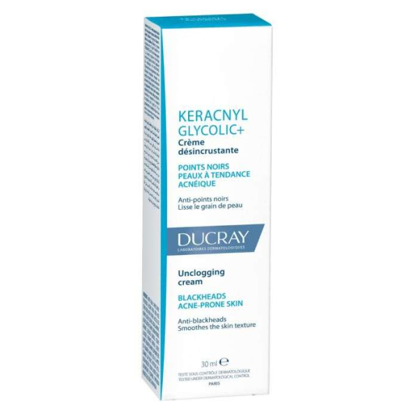 DUCRAY - Keracnyl glycolic+ creme desincrustante 30ml
