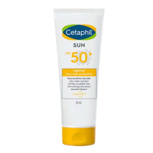 CETAPHIL - Sun light gel spf 50+ peaux sensible et grasse 50 ml