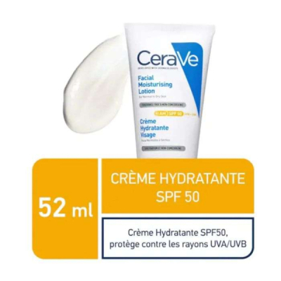 CERAVE - Creme hydratante visage spf 50 52 ml | UNIKA