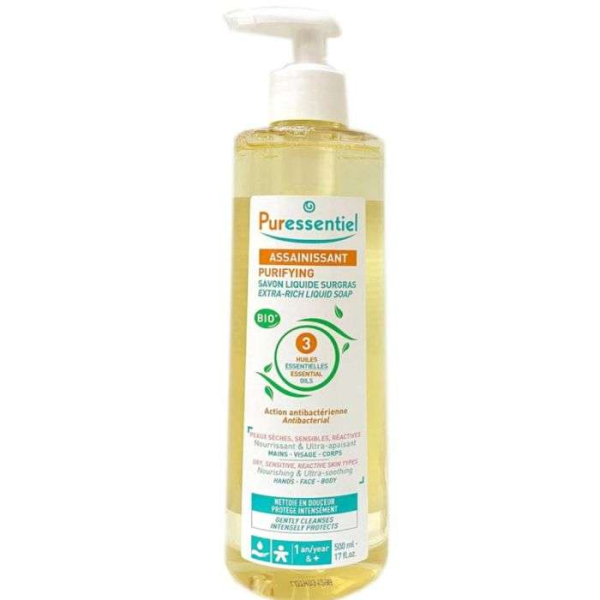 PURESSENTIEL - Assainissant savon liquide surgras 500 ml