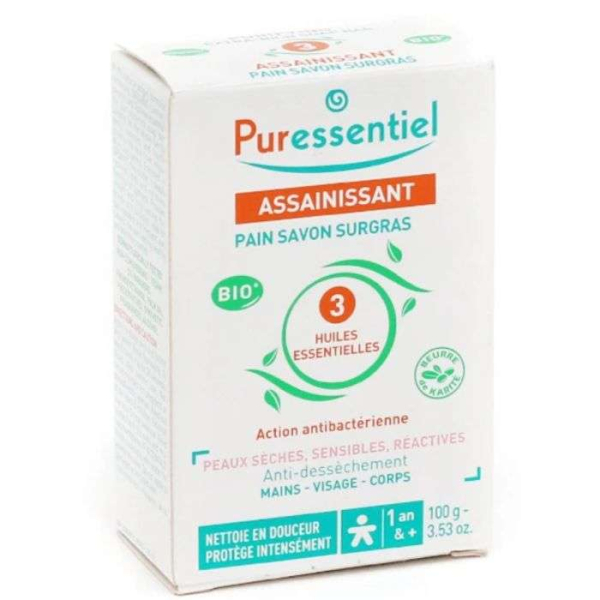PURESSENTIEL - Assainissant pain savon surgras 100 g
