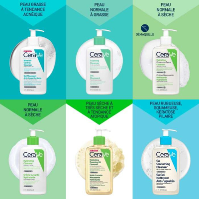 CERAVE - Gel moussant anti imperfections 236 ml | UNIKA