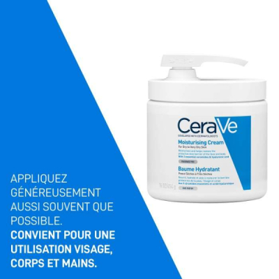CERAVE - Baume hydratant avec pompe 454 g | UNIKA