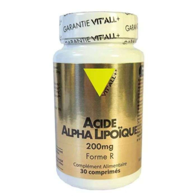 VIT'ALL+ - Acide alpha lipoique 200mg 30 comprimes | UNIKA