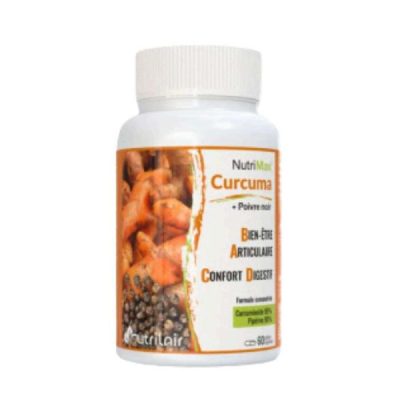 NUTRIMAX - Curcuma + poivre noir 60 gelules | UNIKA