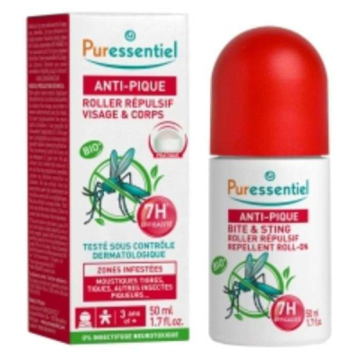 PURESSENTIEL - Anti pique roller repulsif visage et corps 50