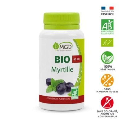 MGD NATURE - Bio myrtille 90 gelules | UNIKA