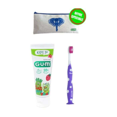 GUM - Trousse kids 3 ans + | UNIKA