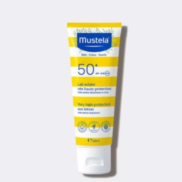MUSTELA - Lait solaire spf 50+ haute protection 40 ml