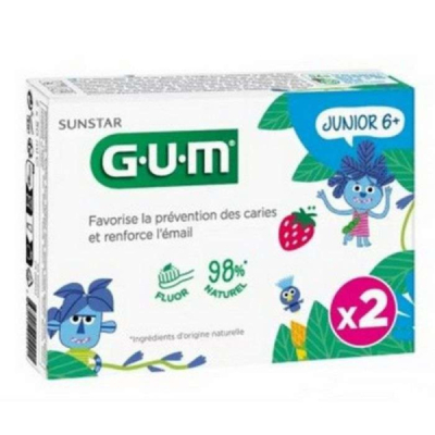 GUM - Junior 6+ pack 2 dentifrices | UNIKA