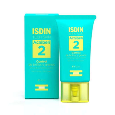 ISDIN - Teen skin acniben 2 gel creme pour peaux grasse 40