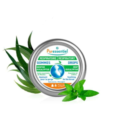 PURESSENTIEL - Gommes respiratoire menthe eucalyptus | UNIKA