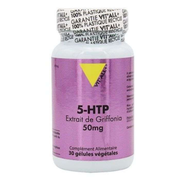 VIT'ALL+ - 5 Htp extrait de griffonia 50 mg 30 gelules vegetales