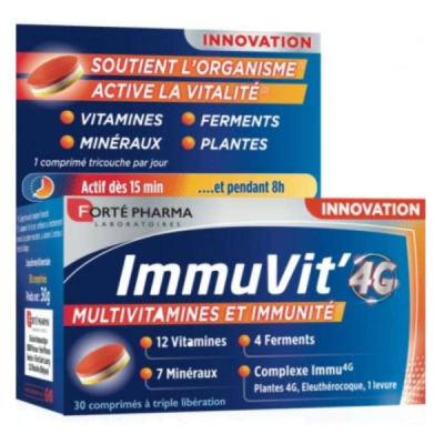 FORTE PHARMA - Immuvit 4g 30 comprimes | UNIKA