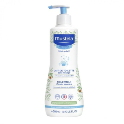 MUSTELA - Lait de toilette sans rinçage 500 ml | UNIKA