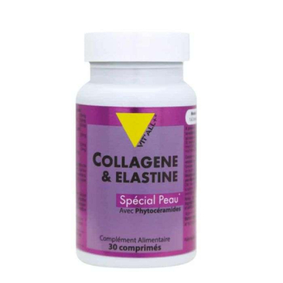 VIT'ALL+ - Collagene et elastine 30 comprimes | UNIKA