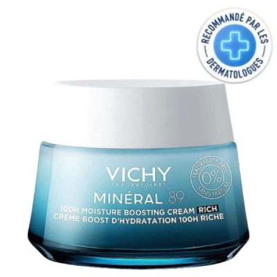 VICHY - Mineral 89 creme boost d'hydratation 100h riche 50