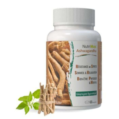 NUTRIMAX - Ashwagandha 60 comprimes doses a 500 mg | UNIKA