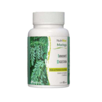 NUTRIMAX - Moringa 60 gelules dosees a 380 g | UNIKA